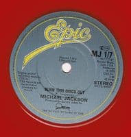 MICHAEL JACKSON Beat It Vinyl Record 7 Inch Epic 1983 Red Vinyl.